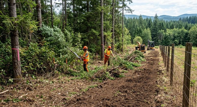 Property Line Clearing in Cumming, GA